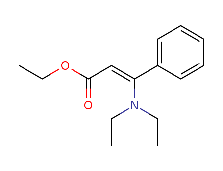 2-Propenoicacid, 3-(diethylamino)-3-phenyl-, ethyl ester