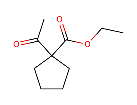 Molecular Structure of 28247-15-6 (Ethyl 1-acetylcyclopentane-1-carboxylate)