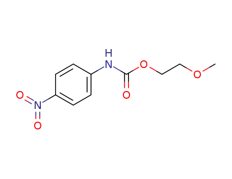 Molecular Structure of 50882-33-2 (Carbamic acid, (4-nitrophenyl)-, 2-methoxyethyl ester)