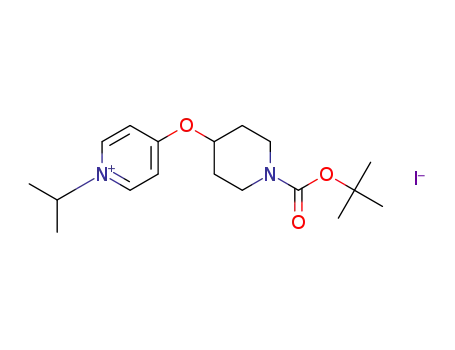Molecular Structure of 845305-79-5 (4-[(1-{tert-butoxycarbonyl}-4-piperidinyl)oxy]-1-(1-methylethyl)pyridinium iodide)