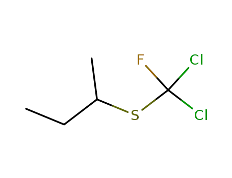Molecular Structure of 68409-15-4 (2-(Dichloro-fluoro-methylsulfanyl)-butane)