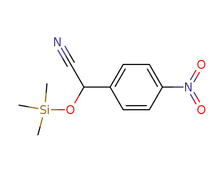 Molecular Structure of 71189-80-5 (2-(4-nitrophenyl)-2-[(trimethylsilyl)oxy]acetonitrile)