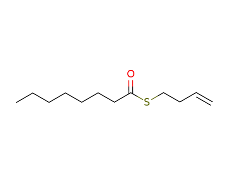 Molecular Structure of 1033813-95-4 (S-but-3-enyl octanethionate)