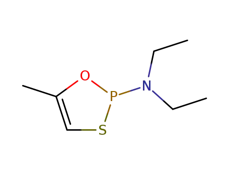 Molecular Structure of 160067-03-8 (2-diethylamino-5-methyl-1,3,2-oxathiaphospholene)