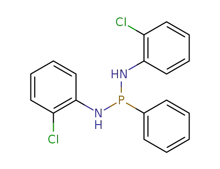 Molecular Structure of 70058-47-8 (N,N'-bis(o-chlorophenyl)-P-phenylphosphonous diamide)