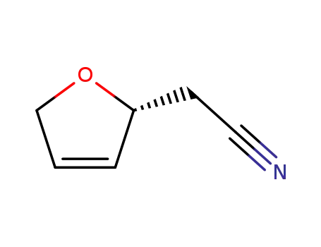 Molecular Structure of 124031-51-2 ((R)-2-cyanomethyl-2,5-dihydrofuran)