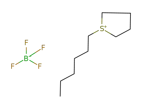 Molecular Structure of 918945-49-0 (S-1-hexylthiolanium tetrafluoroborate)