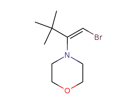 Molecular Structure of 76906-48-4 (4-(2-bromo-1-<i>tert</i>-butyl-vinyl)-morpholine)