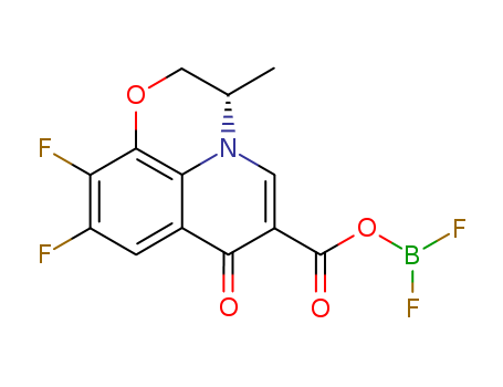 (-)-9,10-DIFLUORO-2,3-DIHYDRO-3-METHYL-7-OXO-7H-PYRIDO<1,2,3-DE><1,4>BENZOXAZINE-6-CARBOXYLIC ACID B
