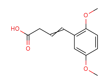 Molecular Structure of 83655-42-9 (3-Butenoic acid, 4-(2,5-dimethoxyphenyl)-)