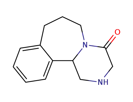Molecular Structure of 98123-61-6 (2H-4-oxo-1,2,3,4,6,7,8,12b-octahydropyrazino<2,1-a><2>benzazepine)