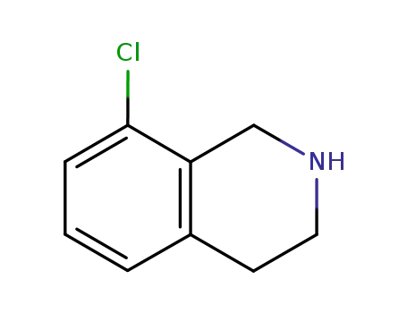 Molecular Structure of 75416-50-1 (8-CHLORO-1,2,3,4-TETRAHYDRO-ISOQUINOLINE)