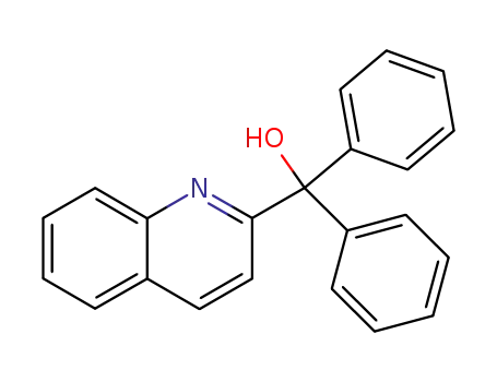 Molecular Structure of 30836-61-4 (QUINOLINE-2-YL DIPHENYL METHANOL)