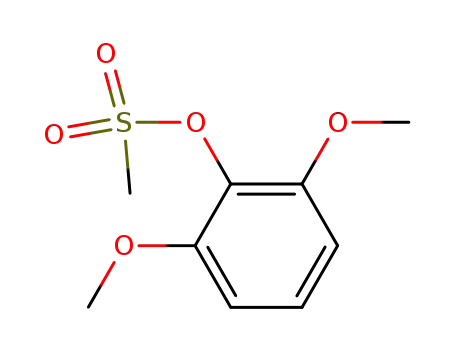 Molecular Structure of 120888-12-2 (Phenol, 2,6-dimethoxy-, methanesulfonate)