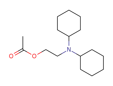 Molecular Structure of 19520-87-7 (2-Dicyclohexylamino-ethylacetat)