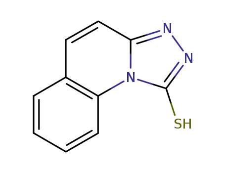 Molecular Structure of 35359-23-0 ([1,2,4]TRIAZOLO[4,3-A]QUINOLINE-1-THIOL)