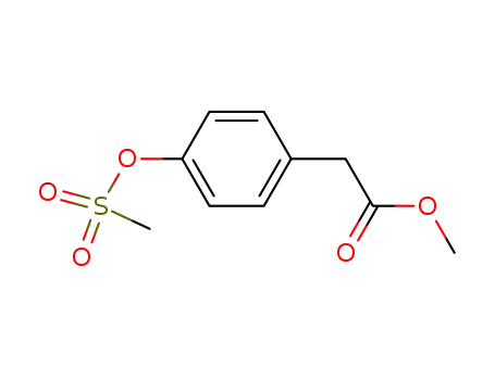 Molecular Structure of 539814-10-3 (4-[(methoxycarbonyl)methyl]phenyl mesylate)