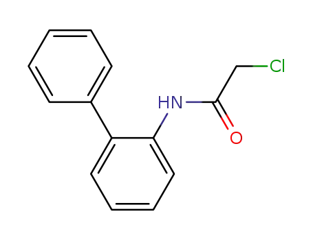 Molecular Structure of 23088-28-0 (N-2-Biphenylyl-2-chloroacetamide)