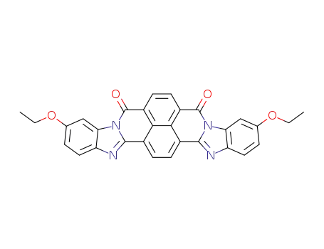 Molecular Structure of 10144-81-7 (3,12-diethoxybisbenzimidazo[2,1-b:1',2'-j]benzo[lmn][3,8]phenanthroline-6,9-dione)