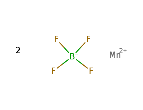 30744-82-2,manganese(2+) tetrafluoroborate(1-),Borate(1-),tetrafluoro-, manganese(2+) (8CI); Manganese tetrafluoroborate (7CI); Manganesebis(tetrafluoroborate); Manganese borofluoride; Manganese(2+)bis(tetrafluoroborate); Manganese(II) tetrafluoroborate