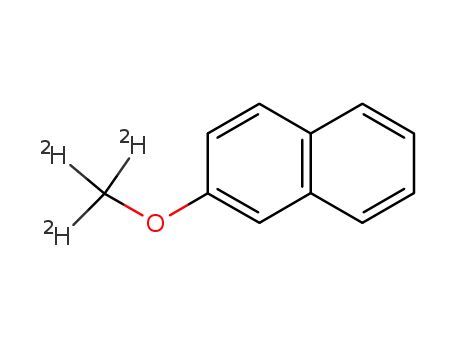 Molecular Structure of 97073-37-5 (2-(methoxy-d<SUB>3</SUB>)naphthalene)