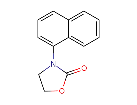Molecular Structure of 90052-63-4 (3-(naphthalen-1-yl)-1,3-oxazolidin-2-one)