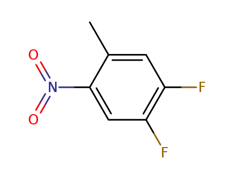 Molecular Structure of 127371-50-0 (4,5-DIFLUORO-2-NITROTOLUENE)