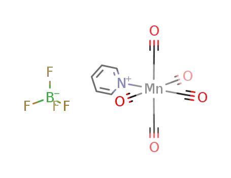 Molecular Structure of 96412-38-3 (pentacarbonyl(pyridine)manganese(I) tetrafluoroborate)