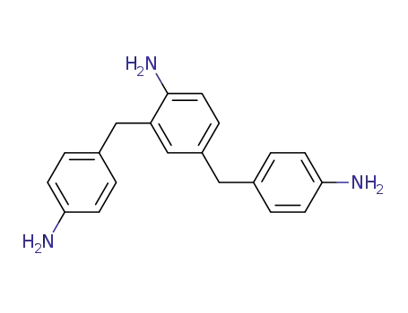 Molecular Structure of 25834-80-4 (2,4-bis(p-aminobenzyl)aniline)
