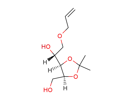 Molecular Structure of 111549-94-1 (5-O-allyl-2,3-O-isopropylidene-D-ribitol)