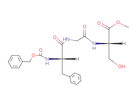 Molecular Structure of 62076-41-9 (L-Serine, N-[N-[N-[(phenylmethoxy)carbonyl]-L-phenylalanyl]glycyl]-,
methyl ester)