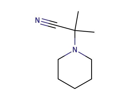 Molecular Structure of 2273-41-8 (α,α-Dimethyl-1-piperidineacetonitrile)