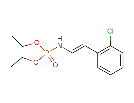Molecular Structure of 86423-59-8 (Diethyl N-<β-(o-chlorophenyl)-vinyl>phosphoramidate)