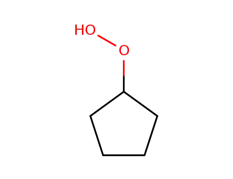 Molecular Structure of 39852-66-9 (Hydroperoxide, cyclopentyl)