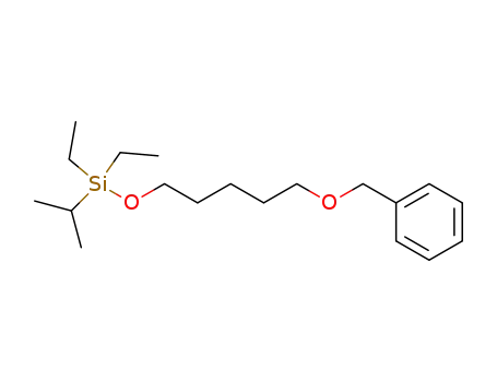 Molecular Structure of 132273-31-5 ((5-Benzyloxy-pentyloxy)-diethyl-isopropyl-silane)
