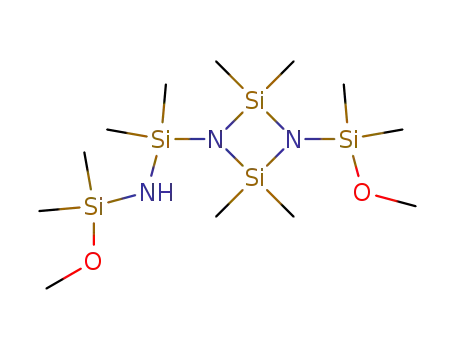 Molecular Structure of 77214-38-1 (1-(methoxydimethylsilyl)-3-(3-methoxy-1,1,3,3-tetramethyldisilazanyl)-2,2,4,4-tetramethyldisilazane)