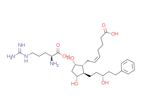 Molecular Structure of 1224443-39-3 (latanoprost L-arginine salt)