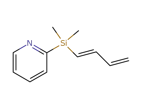 Molecular Structure of 270589-03-2 ((E,E)-2-pyridyldimethyl(buta-1,3-dienyl)silane)