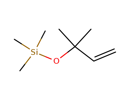 Molecular Structure of 19916-99-5 (Silane, [(1,1-dimethyl-2-propenyl)oxy]trimethyl-)