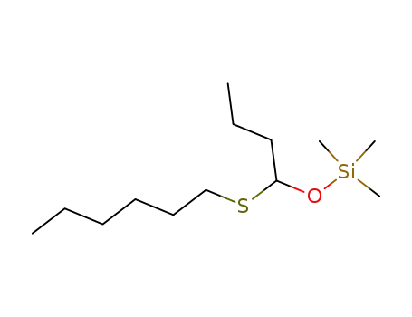 Molecular Structure of 108781-91-5 ((1-Hexylsulfanyl-butoxy)-trimethyl-silane)