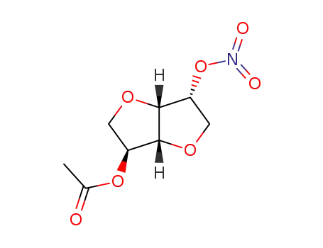 Molecular Structure of 39813-48-4 (isosorbide 2-acetate-5-mononitrate)