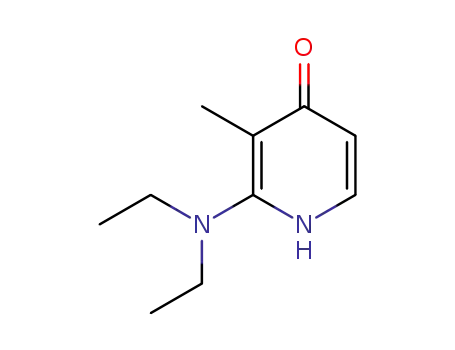 Molecular Structure of 82639-27-8 (2-(diethylamino)-3-methyl-4-pyridinone)