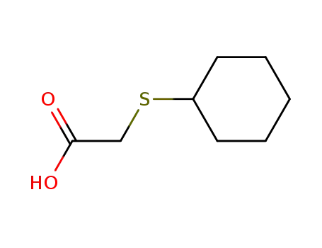 Molecular Structure of 52363-15-2 ((cyclohexylsulfanyl)acetic acid)
