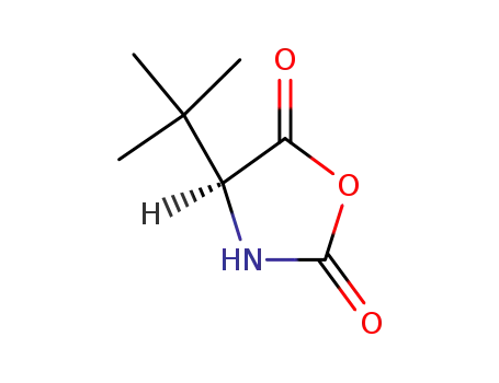 Molecular Structure of 62965-56-4 ((S)-(-)-4-tert-Butyloxazolidine-2,5-dione)