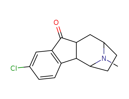 Molecular Structure of 173433-59-5 (7-chloro-1,2,3,4,4a,9b-hexahydro-2-methyl-5H-1,3-ethanoindeno-[1,2-c]pyridin-5-one)