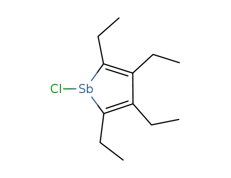 Molecular Structure of 278169-24-7 (1-chloro-2,3,4,5-tetraethyl-1-stibole)