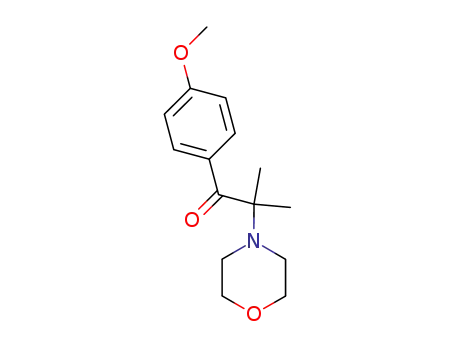 Molecular Structure of 93216-90-1 (1-Propanone, 1-(4-methoxyphenyl)-2-methyl-2-(4-morpholinyl)-)
