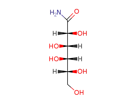 Molecular Structure of 7256-14-6 (2,3,4,5,6-pentahydroxyhexanamide (non-preferred name))