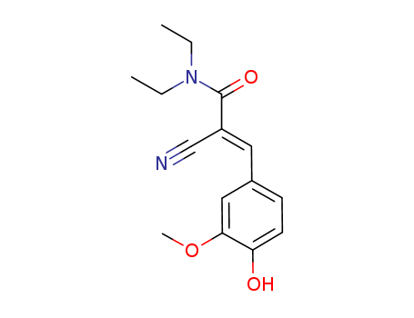 2-cyano-N,N-diethyl-3-(4-hydroxy-3-methoxyphenyl)acrylamide
