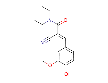 2-cyano-N,N-diethyl-3-(4-hydroxy-3-methoxyphenyl)acrylamide